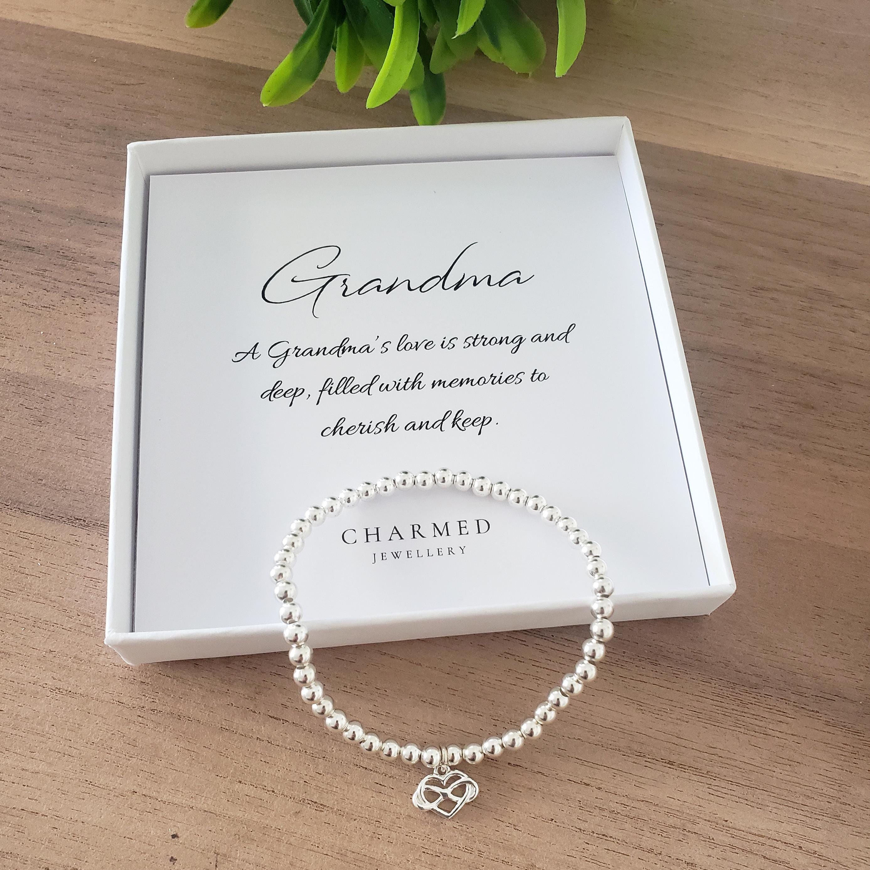 Ciondolo a forma di cuore personalizzato per mamma, nonna e nonna, regali per la mamma da parte della figlia, regali di Natale per donna, braccialetto per mamma - Italia