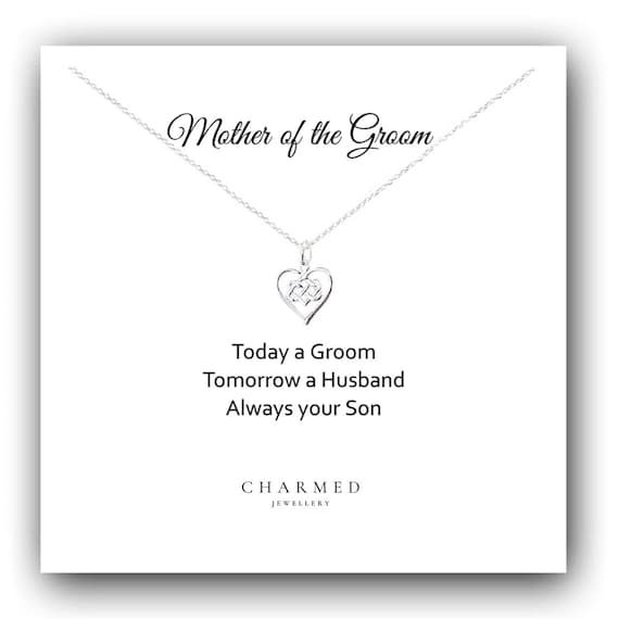 Mother of Groom Gift: Sterling Silver Infinity Knot Necklace