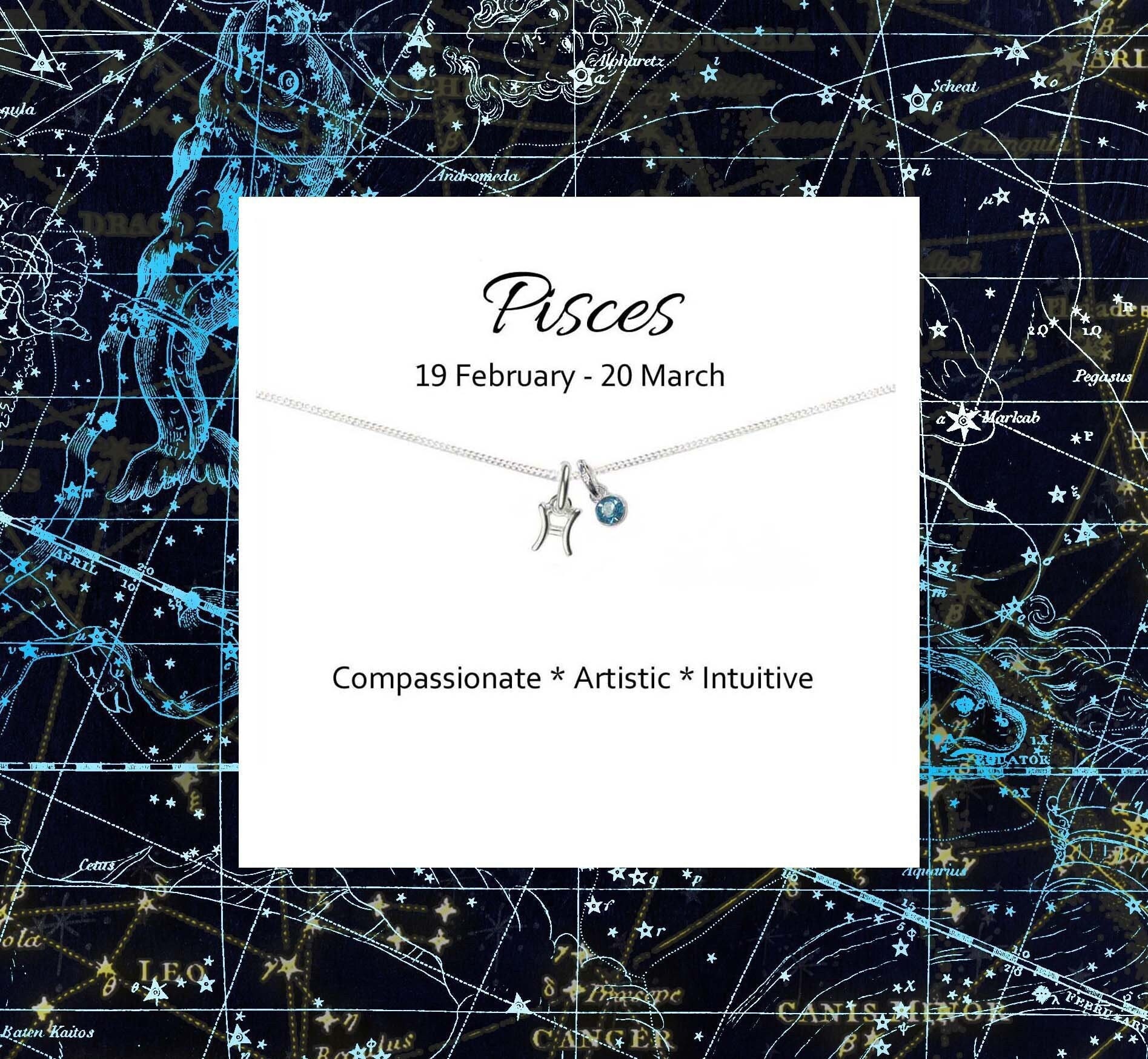 Pisces birthstone deals necklace