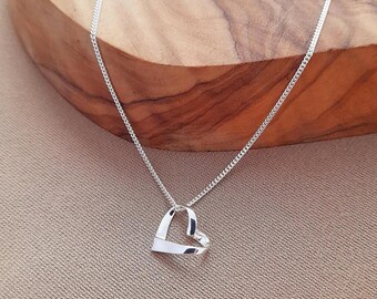 Ciondolo donna in dolce attesa cuore inciso | Made in Italy