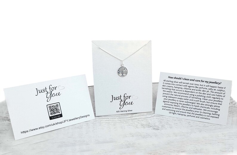 Just For You Grandma Nana Personalised Engraved 925 Sterling Silver Necklace with Engraved Stainless Steel Heart Pendant