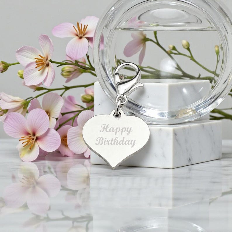 Personalised Engraved Godmother Charm | Lobster Clasp | Christening Keepsake Gift image 4