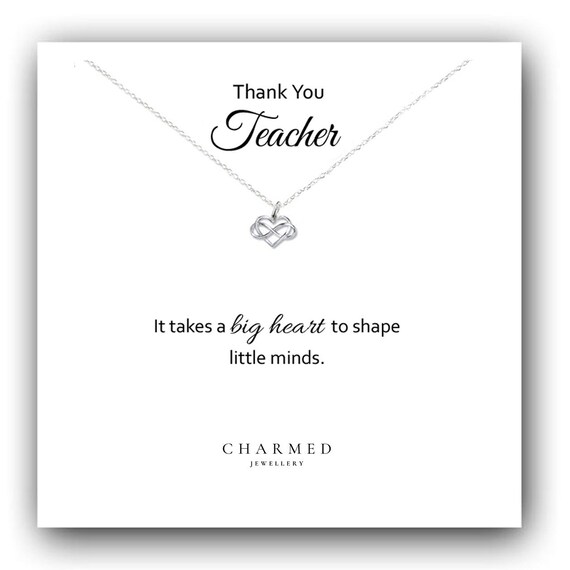 Collana Con Ciondolo Cuore Infinito – Regalo Di Laurea Per Lei – Gioiello Significativo Per Figlia, Studentessa O Insegnante – Catena 45,7 Cm + 5 Cm - 3