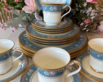 Noritake ノリタケ コンテンポラリー ブルーヒル 5セット 30 Piece Noritake Contemporary BLUE HILL 2482 China Set