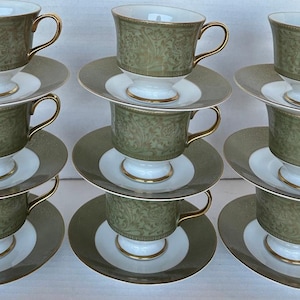 SANGO &quot;Versailles&quot; (9) CUP and SAUCER Sets