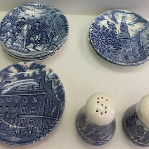 LIBERTY BLUE  (6) COASTERS