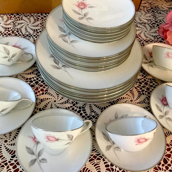 Noritake Rosemarie Etsy