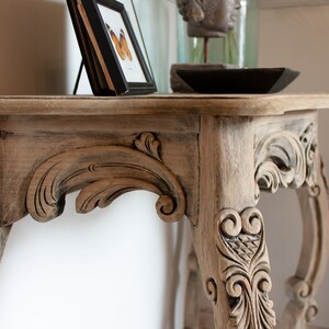 Ornate Wood Console Table - Etsy UK