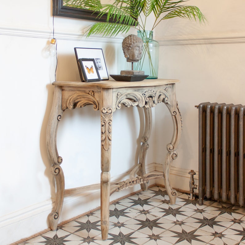 Ornate Wood Console Table | Etsy