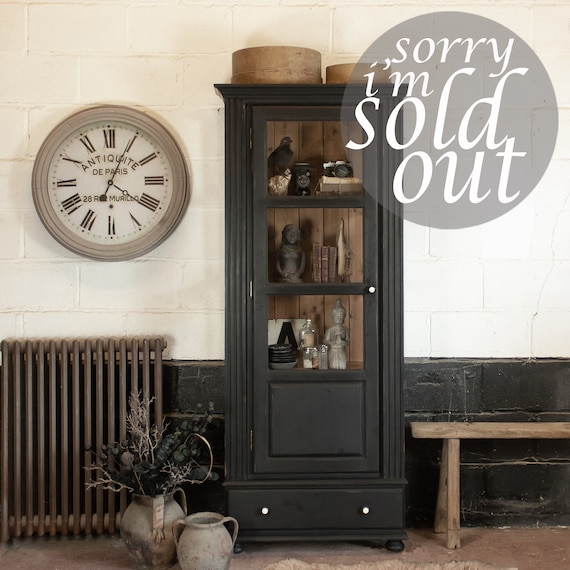 Vintage Display Cabinet With One Glass Door - Etsy