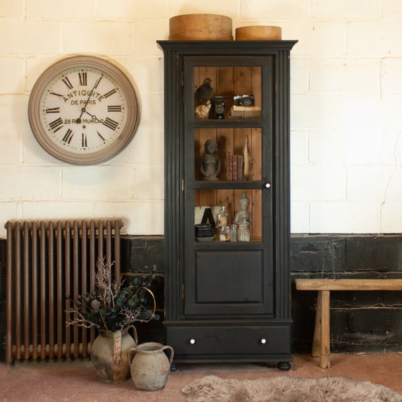 Vintage Display Cabinet With One Glass Door - Etsy