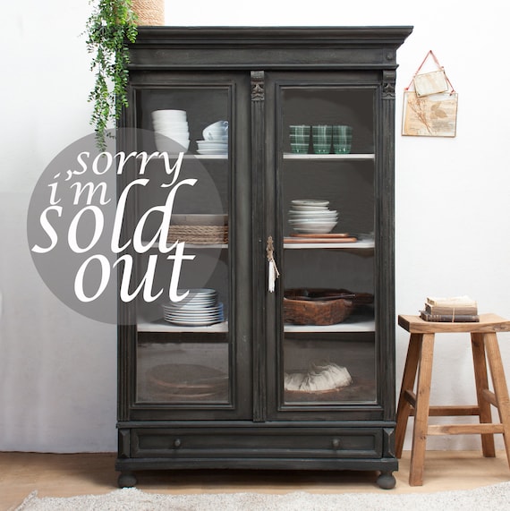 Etsy display cabinet deals