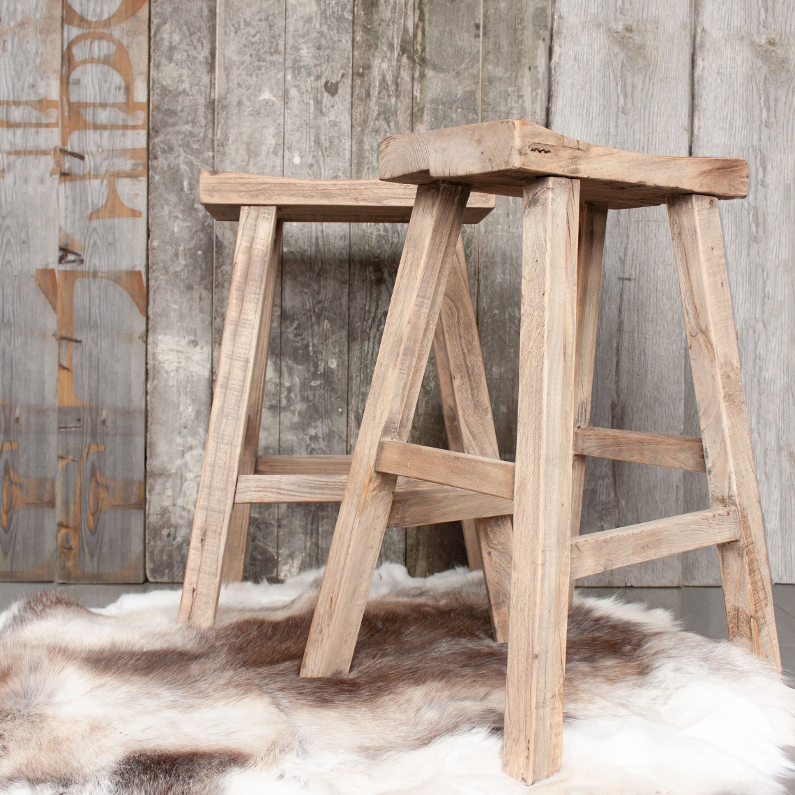Vintage Wooden Stool Kitchen Stool Kitchen Bar Stools - Etsy UK