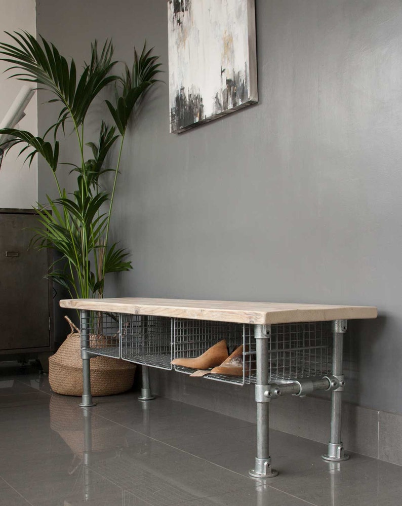 Shoe Storage Shoe Storage Bench Entryway Bench Industrial Etsy Australia