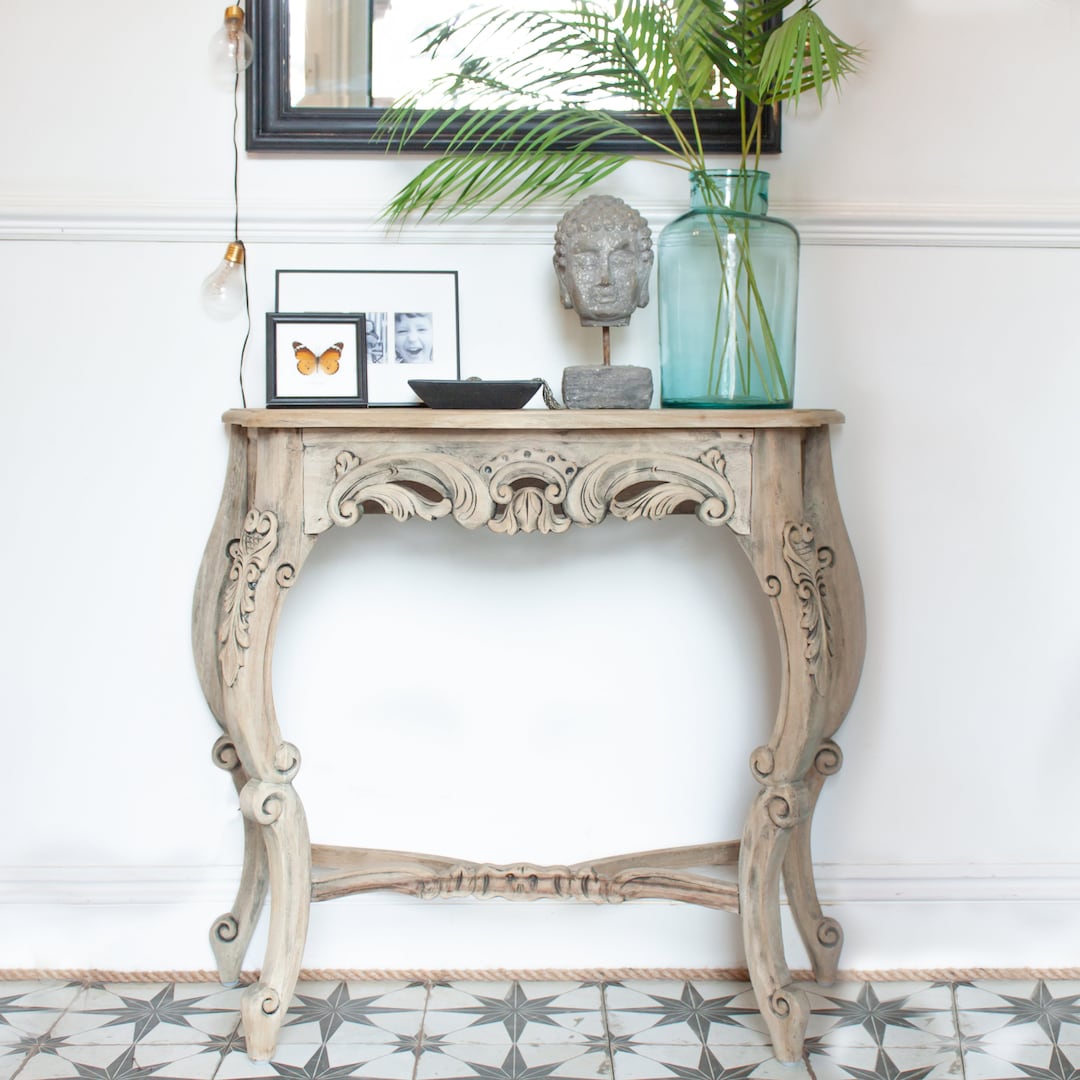 Ornate Wood Console Table - Etsy UK