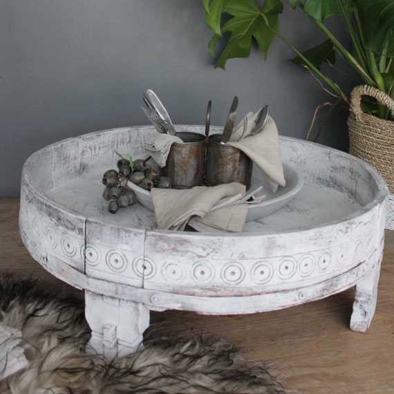 Indische Chakki Tisch, Couchtisch, Vintage, Upcycled Möbel, bemalte Möbel, ethnische, rustikale Wohnkultur, antike Möbel, Möbel, Indische Chakki Tisch, Couchtisch, Vintage, Upcycled Möbel, bemalte Möbel, ethnische, rustikale Wohnkultur, antike Möbel, Möbel,
