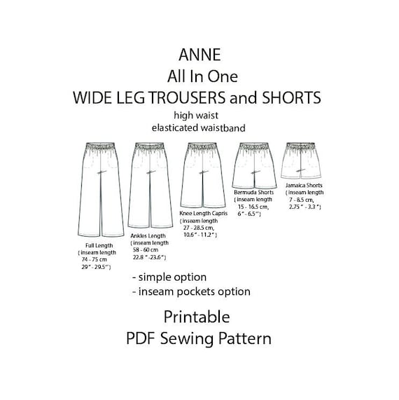 Womens Linen Trousers Pants Shorts High Waisted Elastic - Etsy