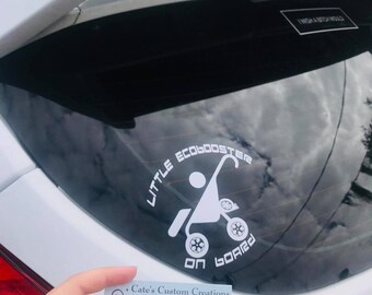 Little ecobooster on board - baby on board vinyl car decal