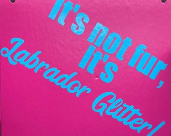 It’s not fur, it’s glitter vinyl decal