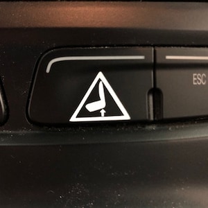 Small Triangular Seat Eject Vinyl Decal