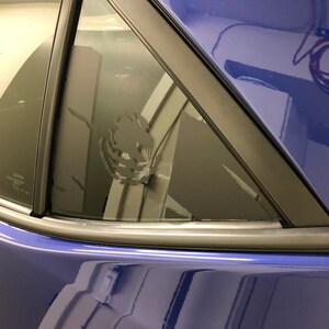 Toyota Corolla 2014-2018 Mexican Tattered Flag Rear Window Decal - Mexico Flag