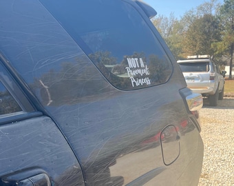 Not A Pavement Princess Vinyl Decal Sticker for Off-Road