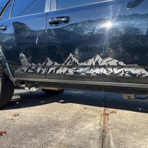 Snowy Snow Capped Moutain Scene Vinyl Side Decals for 5th Generation Toyota 4Runner