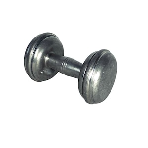 Antique B & M Pewter Baby Rattle
