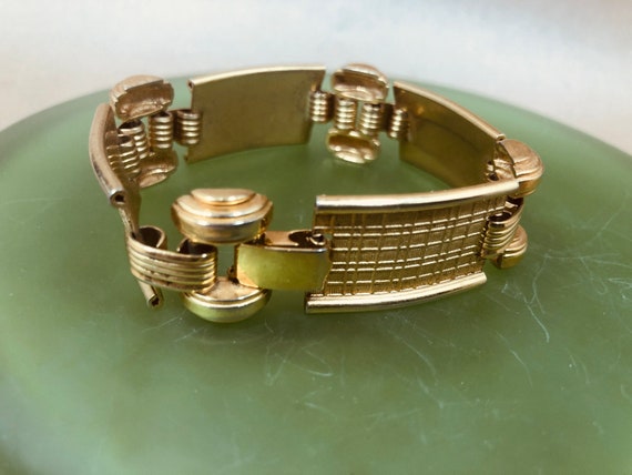 Mid Century Book Chain Link Bracelet - image 2
