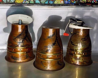 Sala Del Corbe Salvaged Copper Light Fixtures Sconces Shades