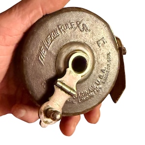 Vintage Lufkin 25ft Woven Metallic Tape Measure