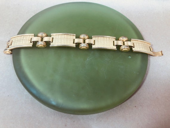 Mid Century Book Chain Link Bracelet - image 5