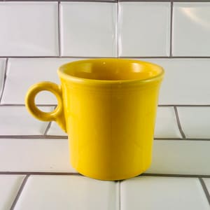 Fiesta Ware Marigold Yellow Coffee Mug - Ring Handle Design