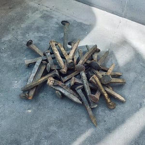 Antique Vintage Railroad Spikes