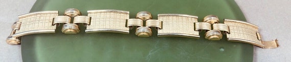 Mid Century Book Chain Link Bracelet - image 1