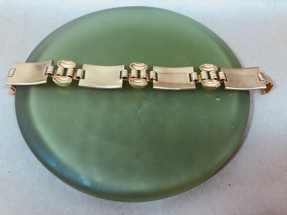 Mid Century Book Chain Link Bracelet - image 4