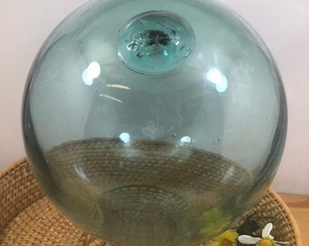 Vintage Clear Glass Float 6 Inch Diameter