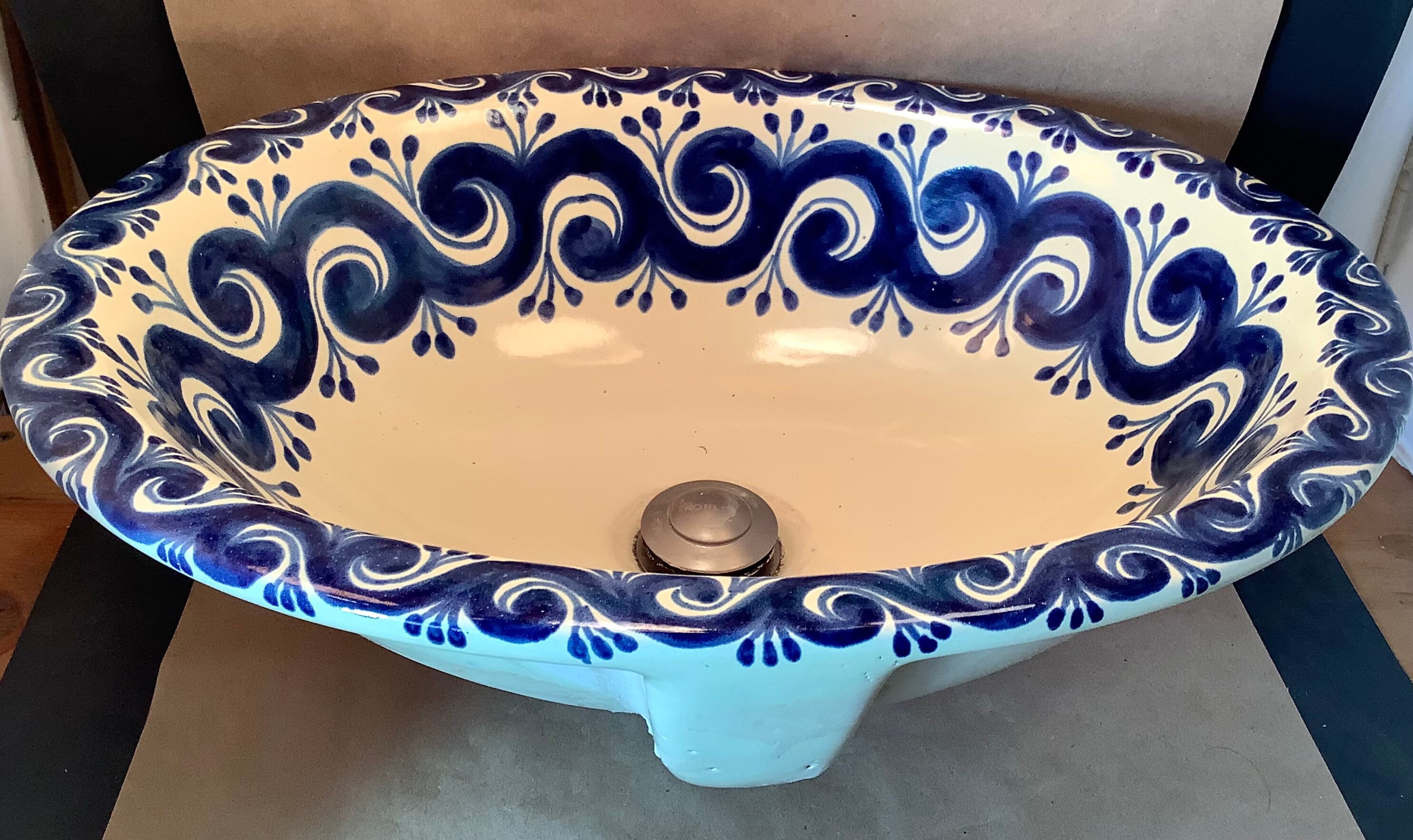 Mexican Talavera Ceramic Bathroom Sink Handmade and Etsy