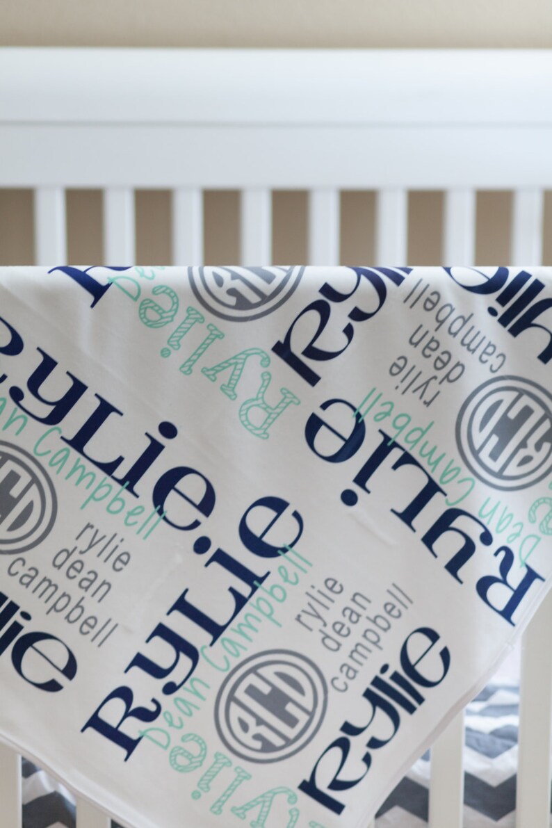 Name Baby Blanket Newborn Baby Blanket Baby Shower Gift Etsy
