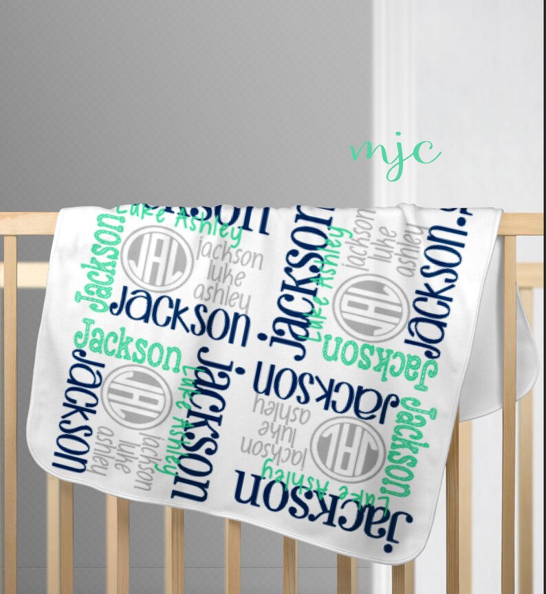 Baby Name Blanket Newborn Baby Blanket Baby Shower Gift Etsy