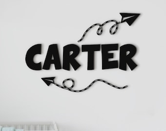 Personalized airplane nursery decor Newborn sign Aviation Kids room decor Custom name sign Nursery name sign Aviation adventure decoration