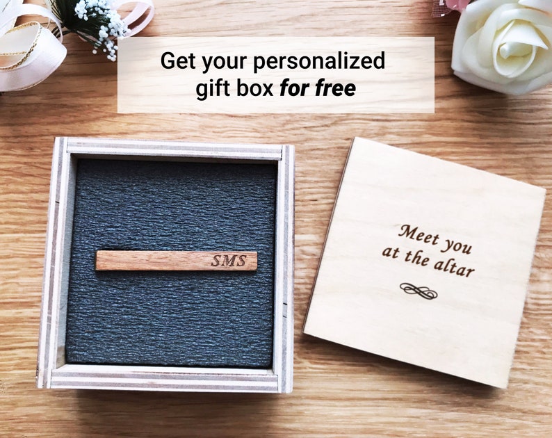 custom gift box for tie clip cufflinks box for accessories, wedding gift box, groomsmen box personalized gift box favor box groom engraved image 8