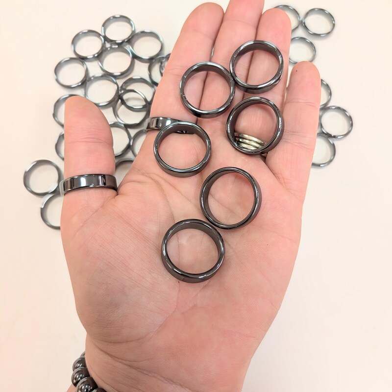 Hematite Ring - Etsy