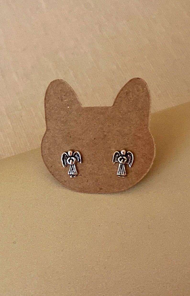 Angel Stud Earrings Angel Wings Heaven Guardian