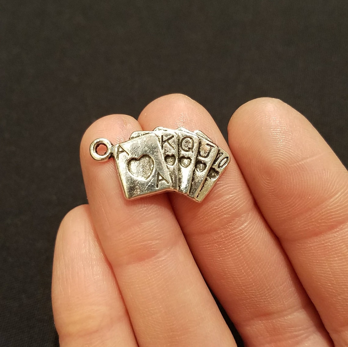 Playing Card Charm Etsy