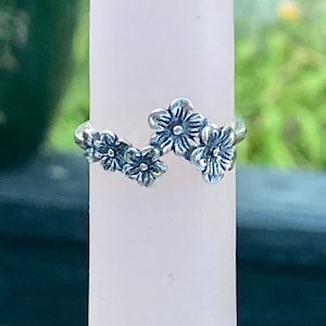 Forget Me Knots Silver Sterling Ring