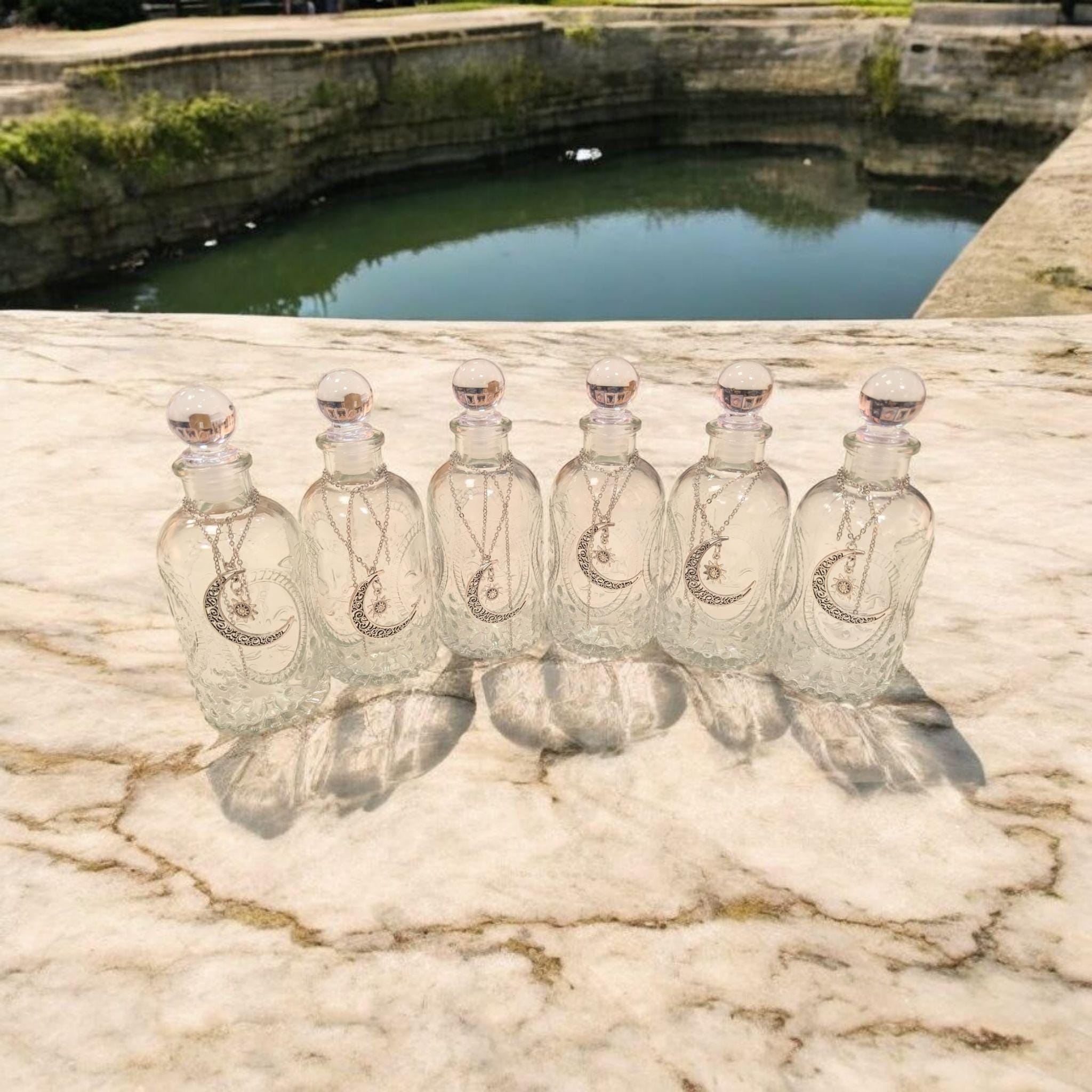Moon Water Jar for Collection Rituals | Spiritual Usage, Eco-Friendly, Beautiful Design, Perfect for Witchcraft & Meditation