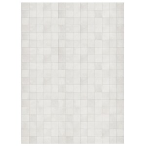 White Squares Patchwork Cowhide Rug by Shine Rugs - Custom Sizes - Made to Order!