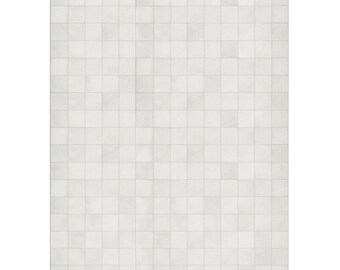Weiße Quadrate Patchwork Rindsleder Teppich von Shine Rugs - Sondergrößen - Auf Bestellung!