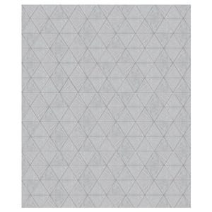 Weißer Rindsleder Patchwork Teppich: Kata Dreiecke Design - Sondergrößen